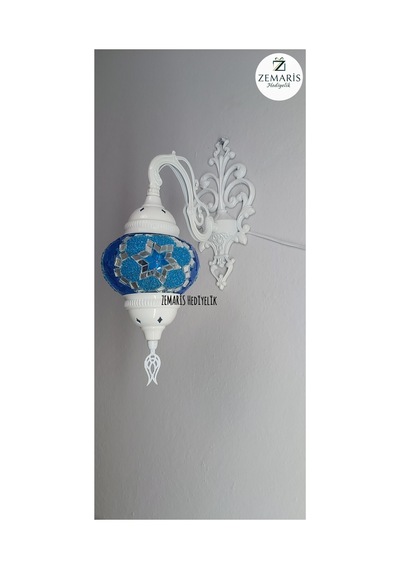 Beyaz Renk Aplik Mavi - 821590560 Mavi