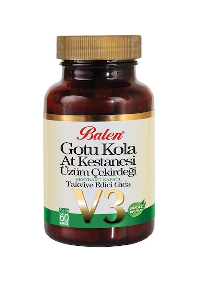 Balen Gotu Kola-At Kestanesi Üzüm Çekirdeği 355 Mg 60 Kapsül