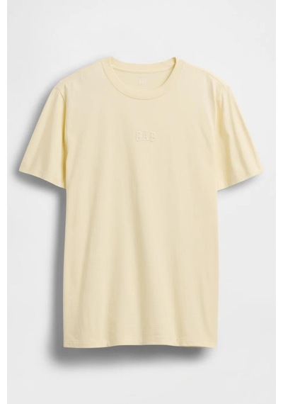 Gap Erkek Everyday Soft Mini Logo Detaylı Sarı T-shirt-14307