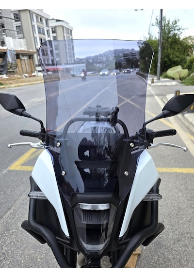 Motocam Honda Nx 500 Ön Cam 2025-2026 Model 48cm Füme Renkli 4mm Uzun