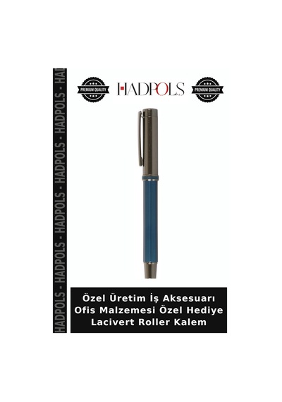 Özel Üretim İş Aksesuarı Ofis Malzemesi Özel Hediye Lacivert Roller Kalem