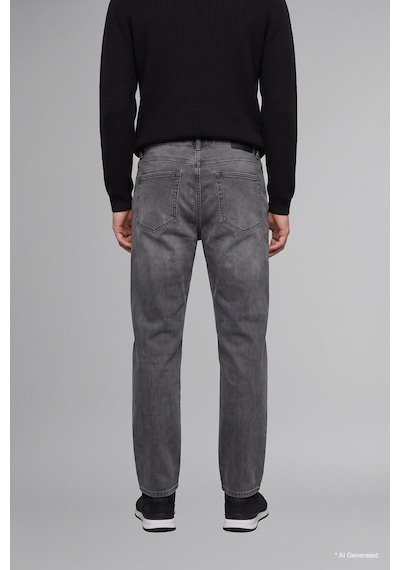 Defacto Baggy Fıt Normal Bel Geniş Paça Jean Pantolon I9313ax26aunm55 Gri-nm55