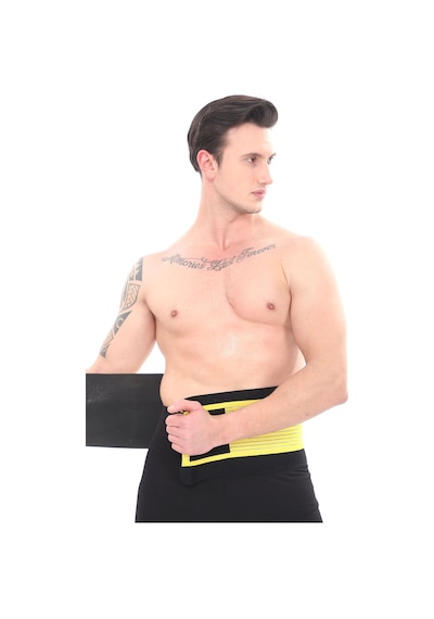 Sh Mağazacılık Unisex Termal Terleten  Sarı  Bel Korse Kemer Sarı