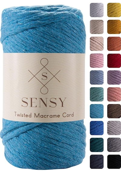 Sensy Premium Taranan Makrome Makrame Hobi Ipi Turkuaz
