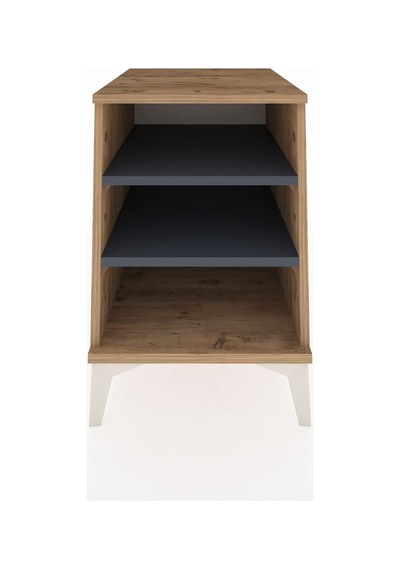Kronos Komodin 2 Raflı 44x59x64 Çam-antrasit Atlas Çam