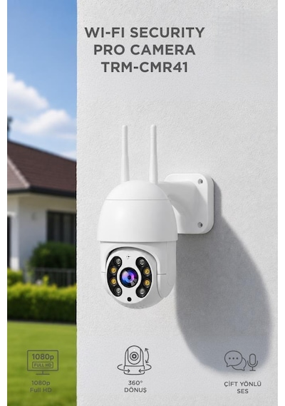 Torima CMR41 Güvenlik Kamerası 360 Derece Dönebilen Wifi Akıllı Ip Kamerası
