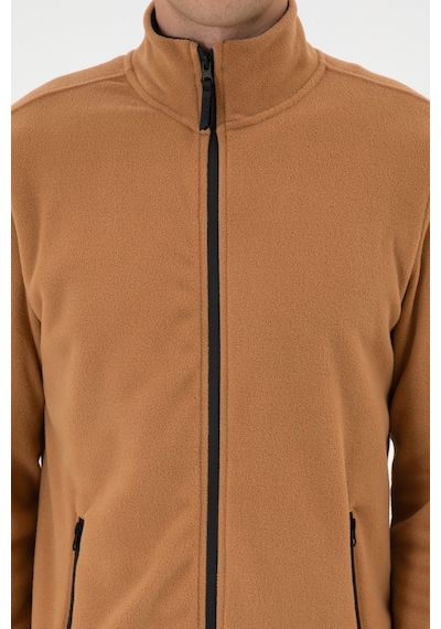 U.S. Polo Assn. Erkek Regular Fit Camel Polar Örme Hırka 50313779-VR233