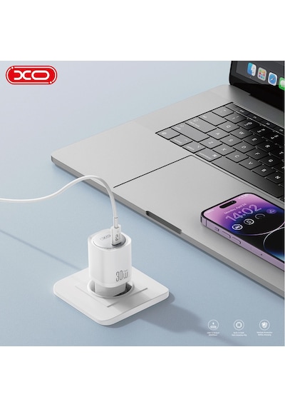 Ce20 Eu 30w Gan Pd Süper Hızlı Şarj Adaptörü Type-c Usb-c Çıkışlı Apple Uyumlu iPhone & Android Adaptör
