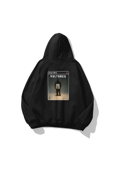 Startmore Unisex Vultures Kanye Ps2 Sweatshirt Siyah Siyah