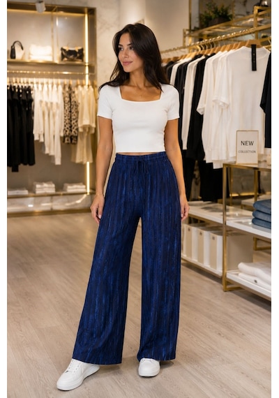 Eren Style Organic Pamuklu Kumaş Rahat Konforlu Spor Pantolon 95 Cm - 38-52 Lacivert