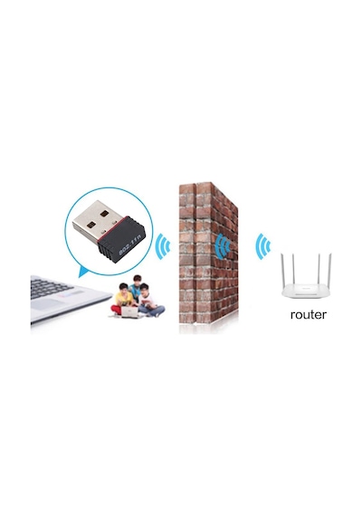 Usb Wifi Adaptörü Mini Wifi Kablosuz Adaptör Yüksek Hızlı Usb 2.0 Ağ Kartı 150 8188 Version