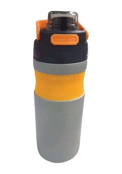 Çelik İçli Termos 500ml Gri-sarı Açık Beyaz