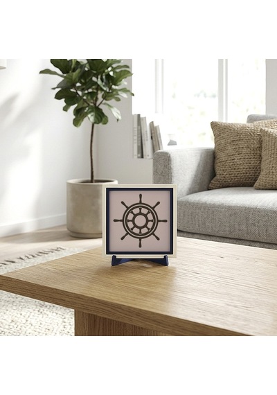 Deniz Esintili Modern Dekoratif Parça, Sevdiklerinize Değer Katan Modern Bir Hediye 10x10 Cm