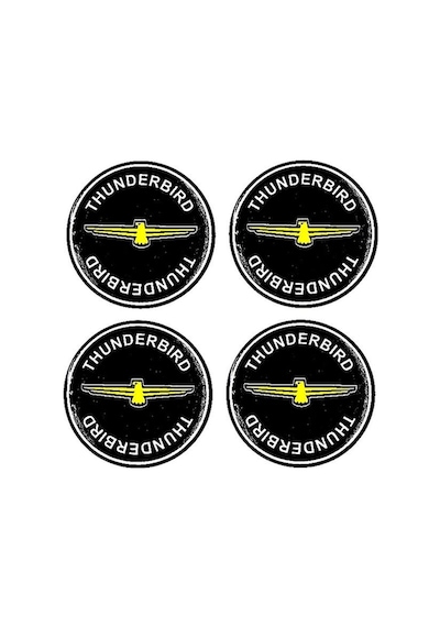 Etiketçilere Özel Thunderbırd Jant Göbeği Damla Sticker - Jant Göbeği Damla Sticker Thunderbird