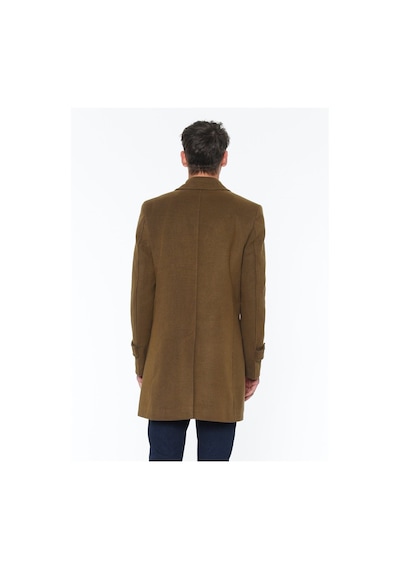 Plt7226 Dewberry Battal Palto-camel Camel