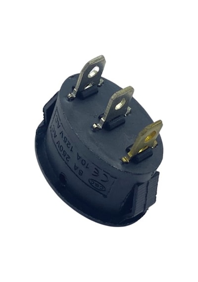 Tuşlu Anahtar Mini Oval Işıklı 3 Fiş on-of Kırmızı N11.17632