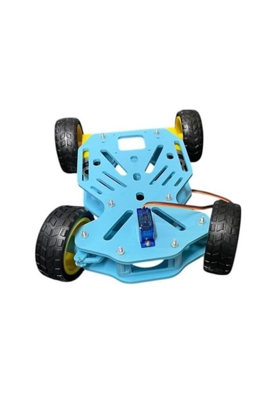 Arduino Uyumlu Ön Tekerleri Dönebilen 4wd Robot Araba Platform Kiti Seti Monte 7/8 Yaş