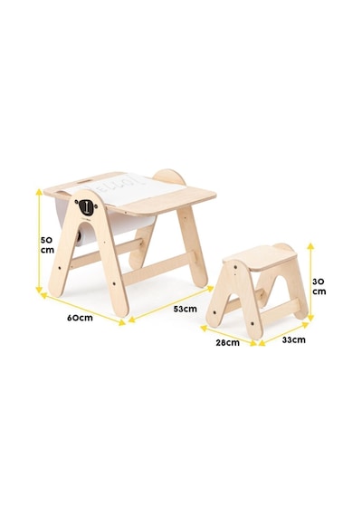 Missidea Bear Ahşap Aktivite Masası