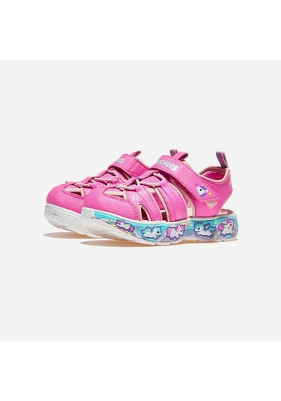 Skechers 303162n Pklp Play Scene Splash - Cute Crew Kız Çocuk Sandalet Çok Renkli