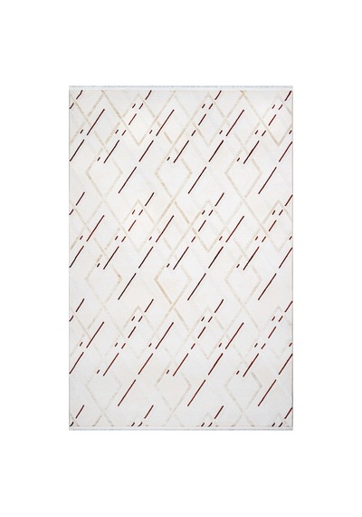 Bespoky Royal Geometrik Modern Salon Halısı Makine Dokuma Krem - Ekru