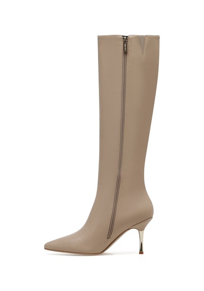 Nine West Berısa 2pr Nude Kadın Topuklu Çizme Bej