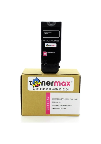 Tonermax Lexmark Cs720-74C5Sm0 Kırmızı Uyumlu Toner Yüksek Kapasiteli