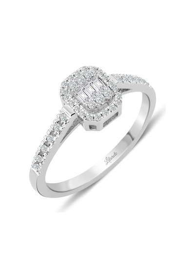 Modern Tasarım 0.20 Ct Baget Kare Tektaş Yüzük