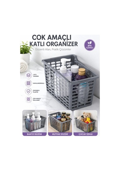 Çok Amaçlı Mutfak Organizeri Füme