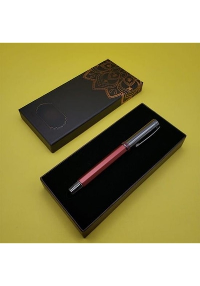 Bordo Roller Kalem Dekoratif Hediyelik