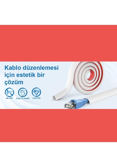 Esnek Kablo Kanalı Krem/gt-kk14