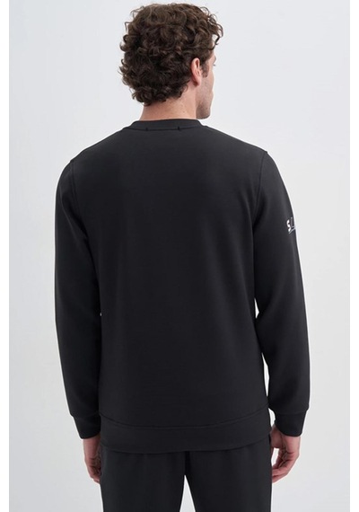 Cazador 52380 Erkek Bisiklet Yaka Sweatshirt Siyah