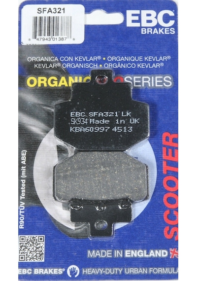 Vespa Gts 250 Arka Fren Balatası Ebc Sfa321 Balata