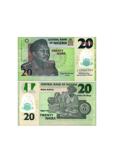 Nijerya 5-10-20-50 Naira Polimer Kağıt Para Set Çil Unc 4'lü Set Koleksiyon Para
