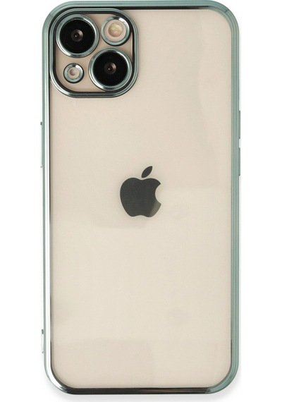 Apple iPhone Uyumlu,  13 Kılıf Razer Lensli Silikon - Yeşil