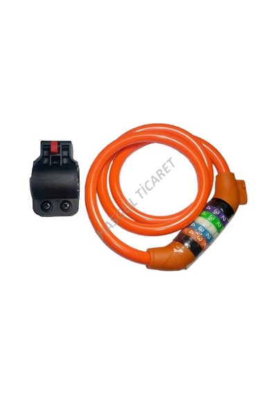 ŞİFRELİ 12X100 APARATLI TURUNCU KİLİT Siyah - Fuşya