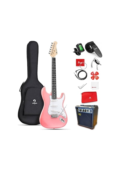 Vangoa Elektro Gitar Seti Pink
