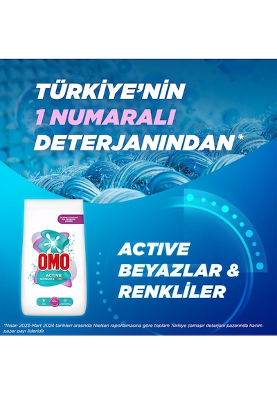 Omo Matik Active Beyazlar & Renkliler Toz Deterjanı 2 x 9 KG