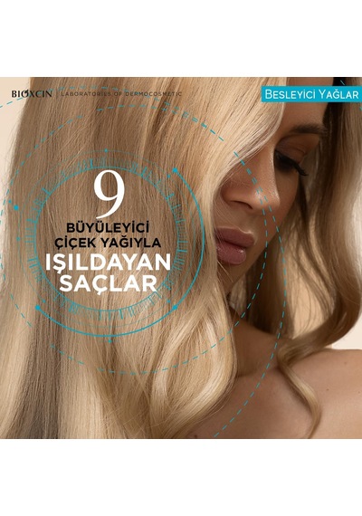 Besleyici Yağlar Şampuan 3 X 300 Ml Kuru Ve Yıpranmış Saçlar İçin, 9 Çiçek Yağı, Pantenol Ve Biocomplex