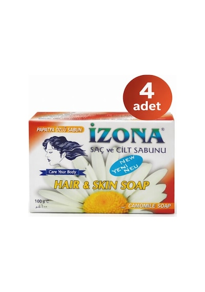 İzona Sabun Papatya Özlü 85 Gr 4lü Papatya