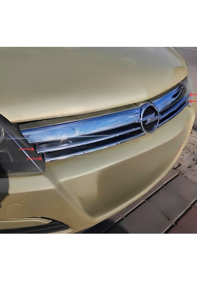 Ebal Otomotiv Opel Astra H SEDAN Krom Ön Panjur 4 prç. 2004-2010 Arası P. Çelik