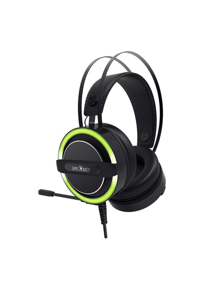 James Donkey 711 Siyah 7.1 Surround Gaming Kulaklık Neodimyum 50mm Sürücüler 112db Hassas Mikrofon -43db Yeşil Led Aydınlatmalı Manuel + Yazılımla Ses Kontrol Usb Bağlantı