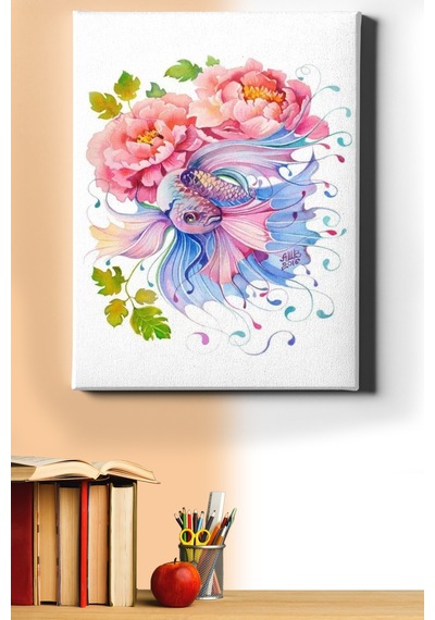 Webstyle Sayılarla Boyama Seti Kasnaklı Güller Ve Beta 50 X 65 Cm