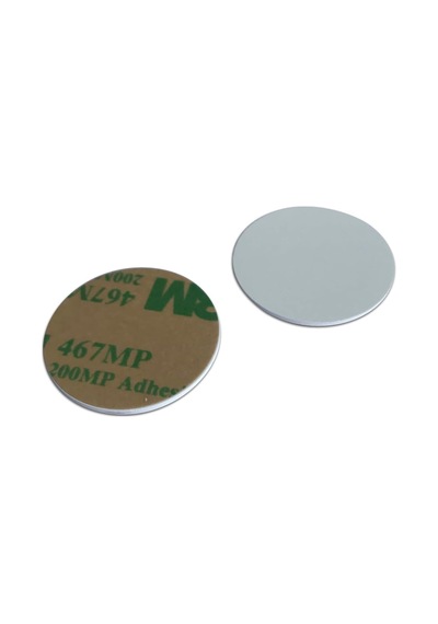 Rfıd 1k Pvc 3m Kendinden Yapışkanlı Arka Taraf, Yuvarlak, 25 Mm Rfıd Madalya Etiketi 0,9 Mm Kalınlığında 10 Adet 1