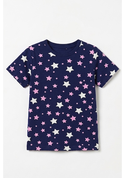 Öts Kız Çocuk Pamuklu Pijama Takımı Kısa Kol Uzun Alt Desenli Geniş Ve Rahat Kesim 474006 Renkli-6 Öts Kız Çocuk Pamuklu Pijama Takımı Kısa Kol Uzun Alt Desenli Geniş Ve Rahat Kesim 474006 Renkli-6