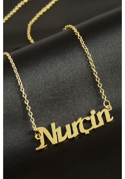 Nurçin - 457 - İsimli - Shophnrl - Kolye -sarı altın