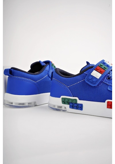Muggo Sonic Garantili Legolu Bağcıklı Ve Cırtlı Ortopedik Çocuk Sneaker Spor Ayakkabı 001