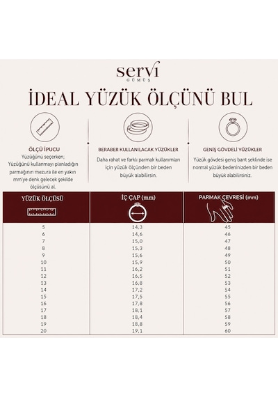 Servi 925 Ayar Gümüş Rainbow Taşlı Yüzük-80