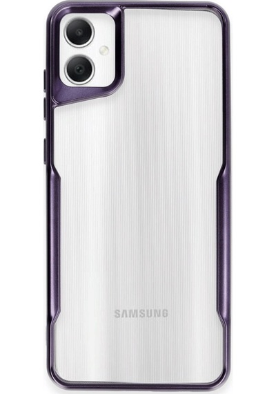 Samsung Uyumlu Galaxy A05 Kılıf Boyi Silikon Kapak Derin Mor\