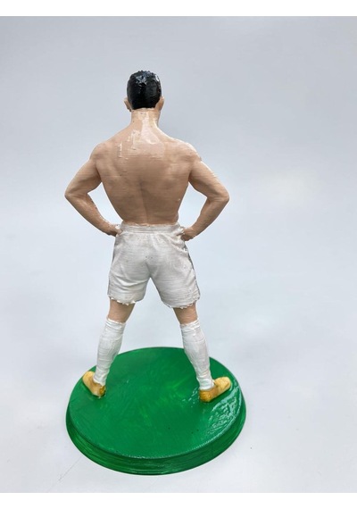Cristiano Ronaldo Real Madrid Efsanevi Kas Sevinci 3d Tasarım Heykelcik 15 Cm Koleksiyonluk