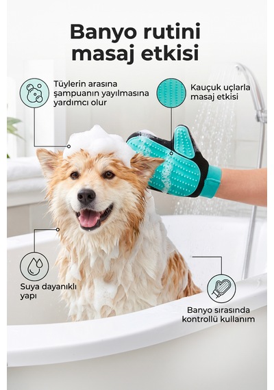 Artero Kira Köpek Banyo Ve Tüy Toplama Eldiveni